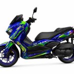 YAMAHA XMAX AZUL Y AMARILLO FLUOR
